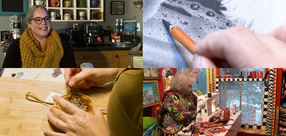 Still images from the selection of 2023 Loyalist College Short Films