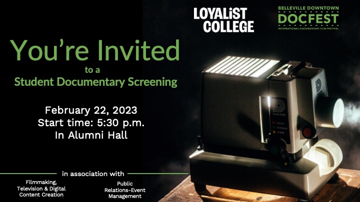 Please Join Us At Loyalist College