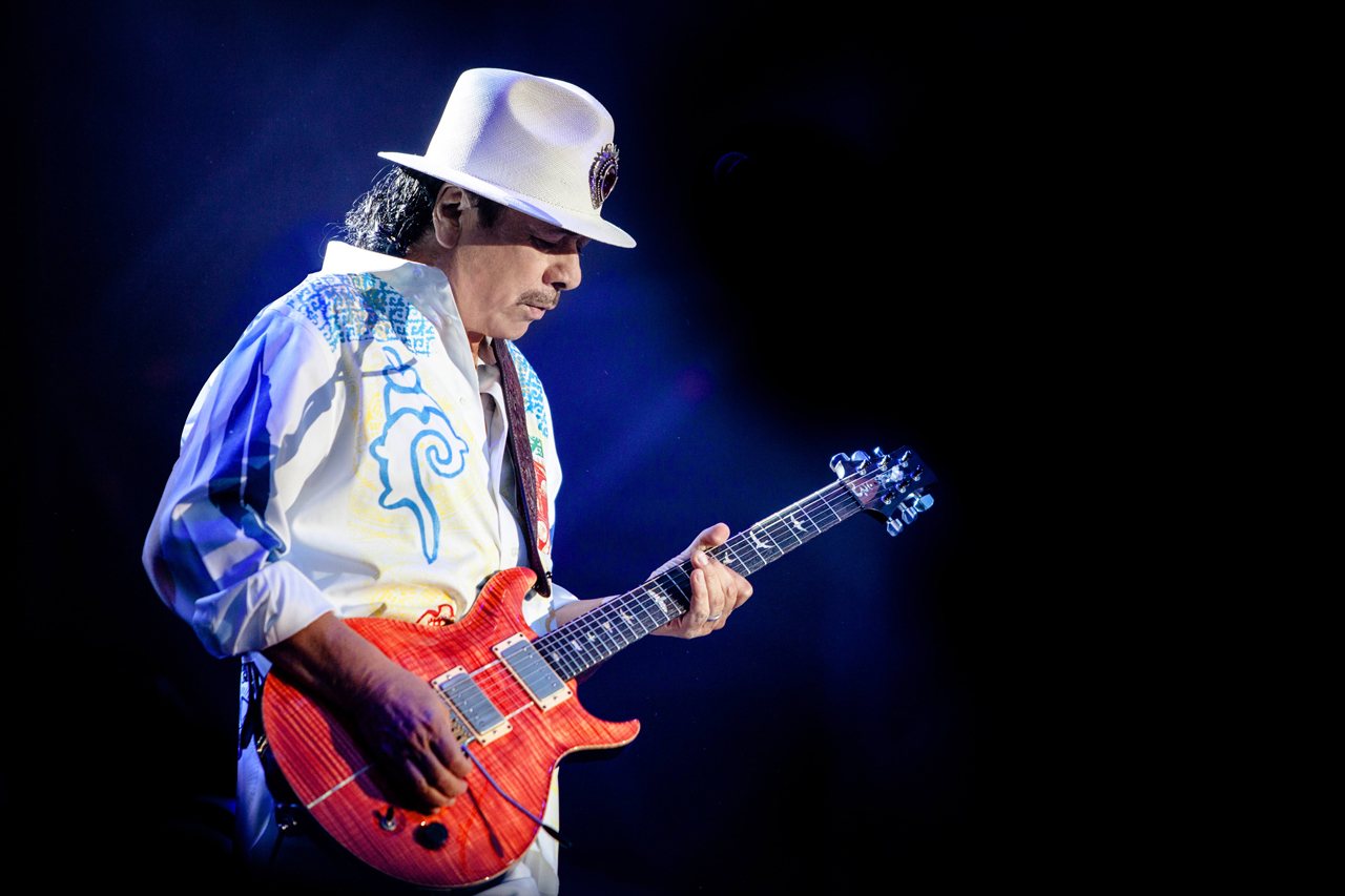 Still image of Carlos Santana from the 2023 film "Carlos"