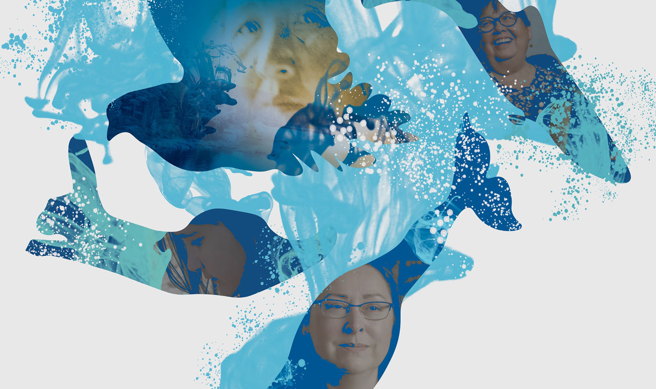 Image from the poster for the short film, Miss Campbell: Inuk Teacher