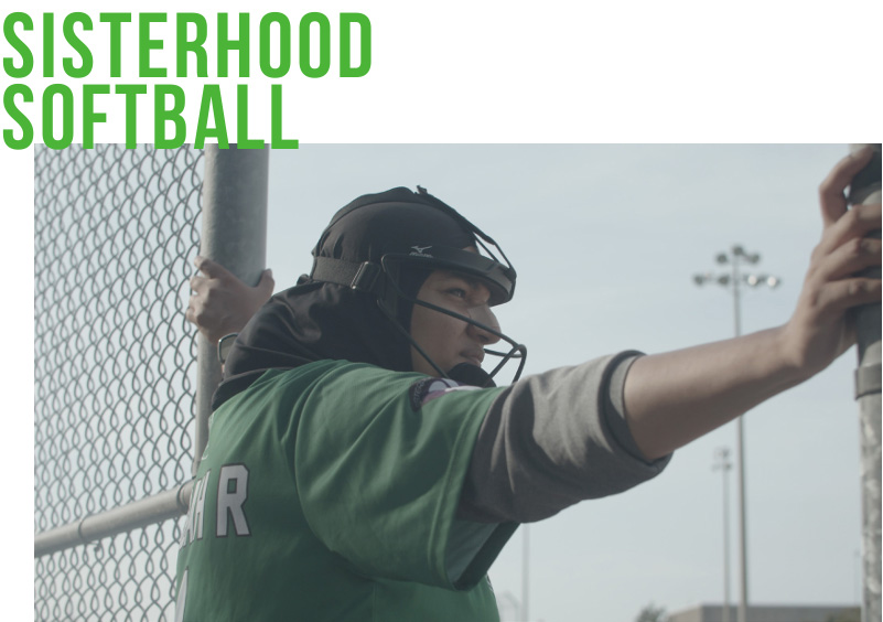 Cover image for the short film, Sisterhood Softball